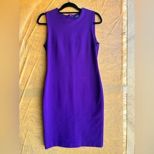 Lauren Ralph Lauren Purple Midi Dress